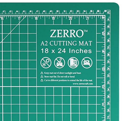 ZERRO Cutting Mat 18" x 24", Self Healing Sewing Mat Double Sided - size: 24"L x 18"W