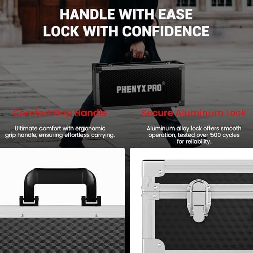 Phenyx Pro Storage Case with Pre-Diced Foam and Alloy Frame PCSE-L - size: Large (53.5*16.5*29cm)