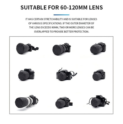 Universal Lens Cap, Fits 99% DSLR & Mirrorless Camera Lenses, Silicone Lens Cover with Element Proof Protection, Waterproof, Dustproof & Shockproof, Lifetime Coverage, Black - size: TH-002 1 PCS