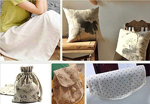 Linen Fabric by The Yard - 3 Yard 62 Inch Wide Bright White - color: Bright White, size: 3 YARDS