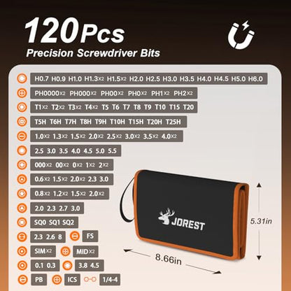 JOREST 145 in 1 Electronics Precision Screwdriver Set with 120 Bits