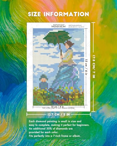 forever young Masterpiece Series Small Diamond Art Kits, 5x7 Inch Canvas - color: Masterpiece Series