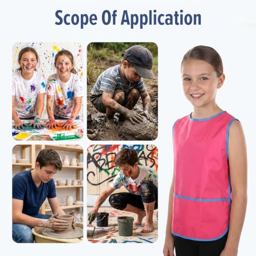 3 Pcs Kids Painting Apron, Waterproof Smocks for Kids