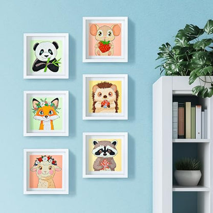 LuwoArte 6 Pack Cute Animals Diamond Art Kits for Adults Beginners - color: Cute Animals