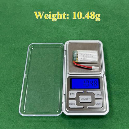 2Pcs 3.7V 400mAh Lipo Battery for RC Toy & Model (MX2.0) - size: 400mAh-MX2.0