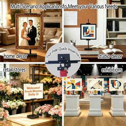 30''Adjustable Tabletop Easel Stand, Picture Frame & Sign Display Stand (30 inch)