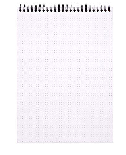 Rhodia Wirebound Notepad, A4, Dot - Black (185039C) - color: Black, size: A4, style: Dot
