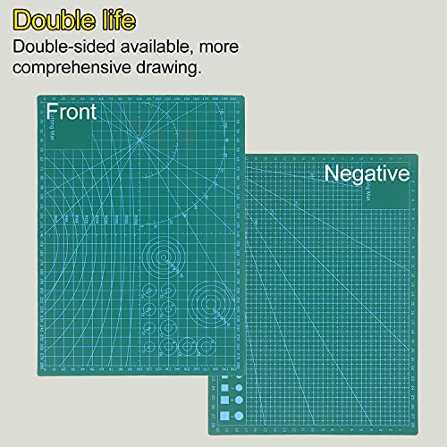 TORMEN Self-Healing Cutting Mat, Double-Sided Rotary Mat 11.81 in x8.66 in