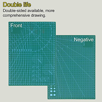 TORMEN Self-Healing Cutting Mat, Double-Sided Rotary Mat 11.81 in x8.66 in