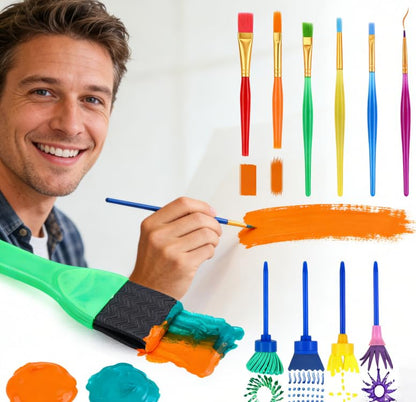 AROIC 82 Pack Washable Finger Paint Set, 12 Color Finger Paint 1oz Each - style: 82pcs