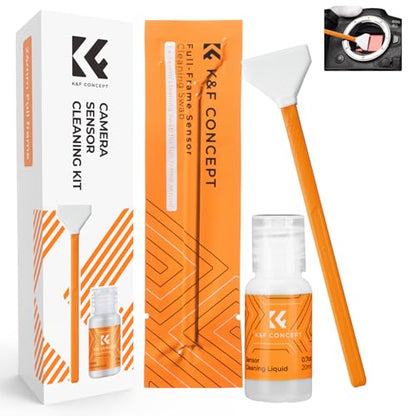 K&F CONCEPT 24mm Full Frame Sensor Cleaning Kits, with 20ml Sensor Cleaner - size: 24mm