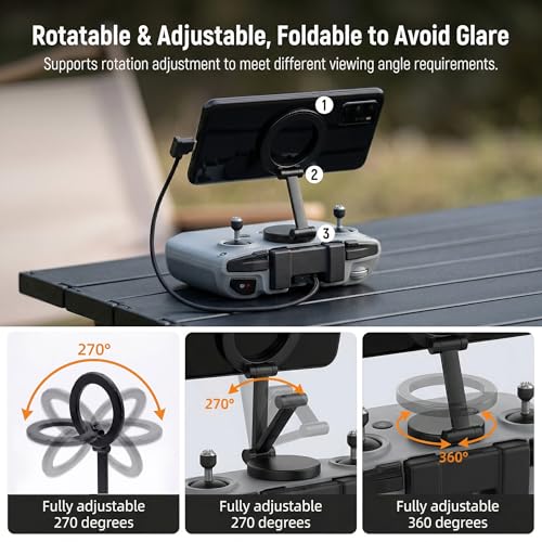 Adjustable Magnetic Phone Stand for DJI RC-N1/N2/N3