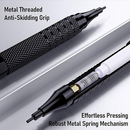 Four Candies Mechanical Pencil Set with Cute Pencil Case + Mechanical Pencil Set Black