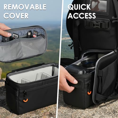 TARION Padded Camera Insert Bag Protective Framed DSLR Inner Case Organizer - style: Xs (1 Camera 2 Lenses)