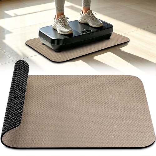 Non-Slip Vibration Plate Mat, Anti Vibration Pad for Vibration Board - size: 5MM Thick - Champagne Beige