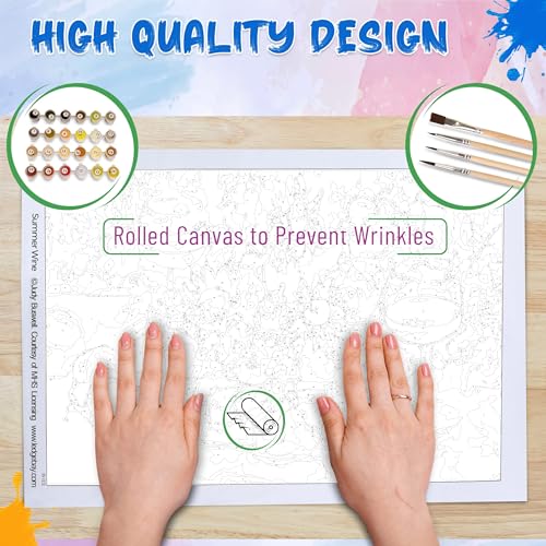 Ledgebay Paint by Numbers Kit for Adults, 16x20 Unframed Canvas - color: Away From It All, size: 16" x 20" Unframed