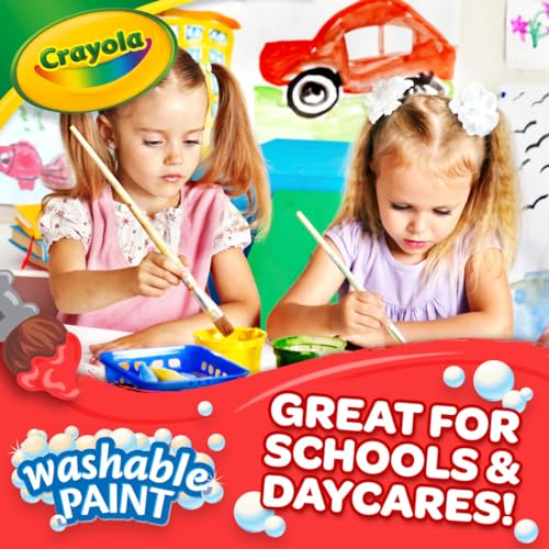 Crayola Washable Paint, Orange Paint, Classroom Supplies, 1 Gallon - color: Orange