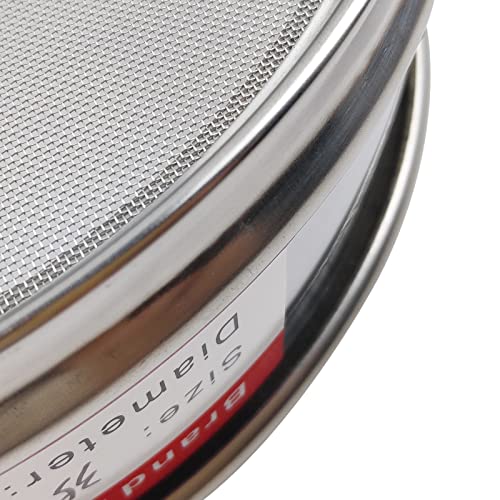 LABALPHA 35 Mesh Lab Sieves, #35 Mesh Test Sieve, 8'' Diameter, 304 Stainless Steel Wire Cloth (0.5mm) - size: 35 mesh (0.5mm)