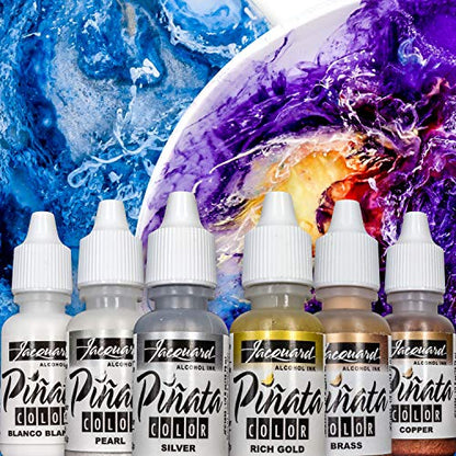 Jacquard Pinata Metallic Alcohol Ink Colors Bundle Moshify Blending Pen