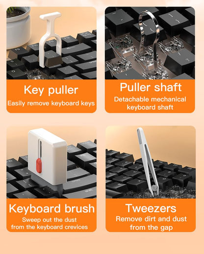 32-in-1 Electronics Cleaning Kit for Phone, Earbuds, Keyboard & Camera Lens - color: Black