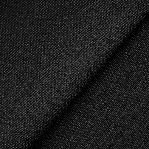 12oz Heavy Duty Cotton Canvas Fabric, Thickend Cotton Duck Cloth, 5 Yard - color: Black, size: 5 Yards Pre-cut