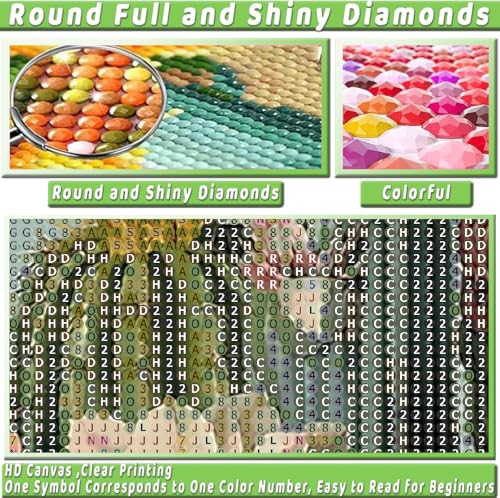 2 Pack Cactus Diamond Art Kits for Adults Diamond Painting Kit for Beginner - color: DP03410