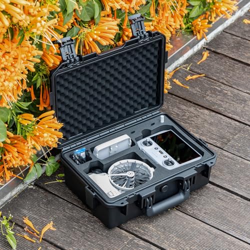 Lykus Titan FP110 Waterproof Hard Case for DJI Flip and DJI RC 2/RC-N3 - color: Black