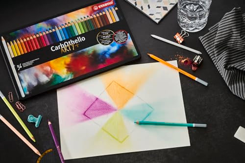 STABILO chalkpastel pencil CarbOthello - style: Tin Set - 60 colors