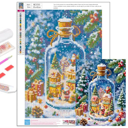Axquilon Christmas Diamond Art Kits for Adults 12x16 inch - color: Christmas