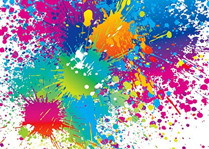 7x5Ft Colorful Splatter Background Abstract Background Paint Splash Backdrop Video Studio Photograph Photo Booth Props Backdrop ME593 - size: 7x5Ft