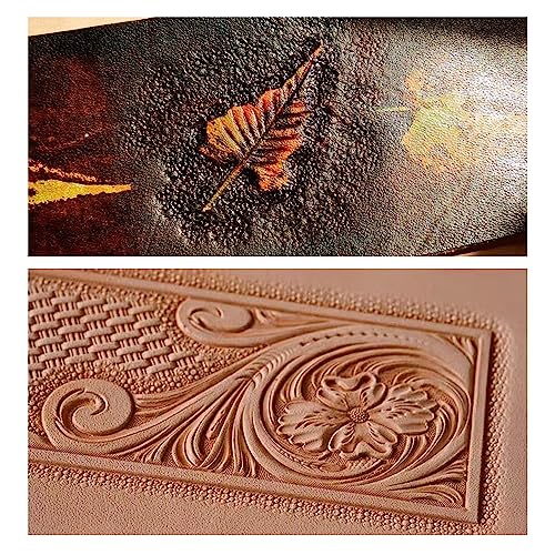 Leather Stamps,3 Pcs Background Stamping Tools for Craft Working