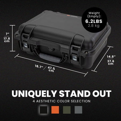 NANUK 925 Waterproof Hard Case with Foam Insert for DJI Avata 2 Fly More Combo - Black - color: Black