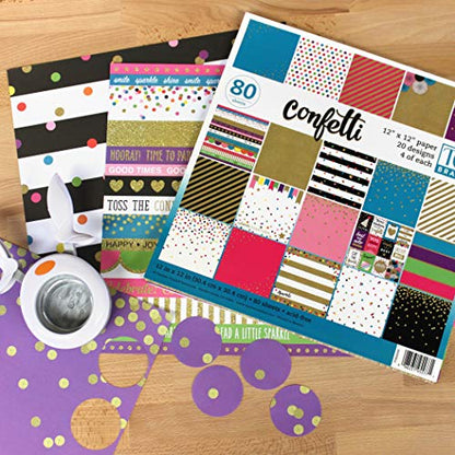 Teacher Created Resources Confetti Project Paper Pad 12" x 12" (TCR5577) - color: Confetti