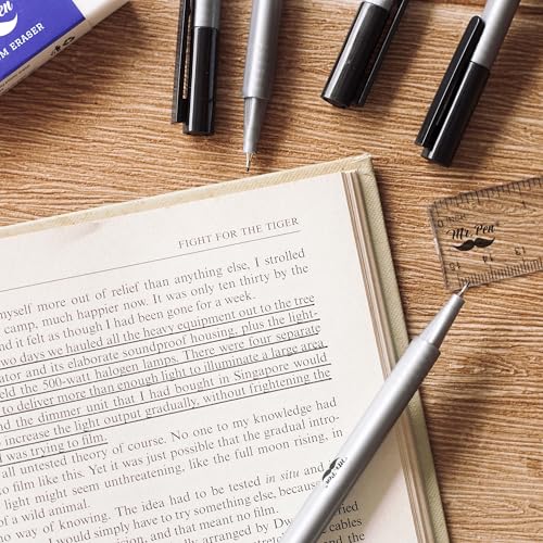 Mr. Pen- Black Fineliner Pens, 12 Pack, Fine Point - color: Black, size: 12 Pack