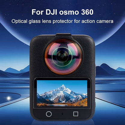 PULUZ Tempered Glass Lens Protector for DJI Osmo 360, Optical Clear Camera Lens Guard Cover, Anti-Scratch Dustproof Protective Accessory