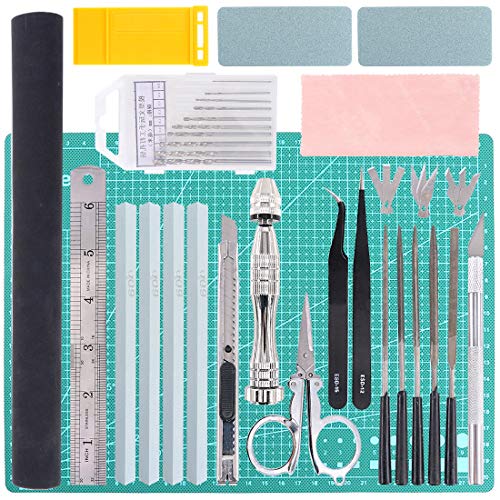 Keadic 43Pcs Tools Gunpla Tool Kits Model Tool Kit Hobby Building Tools Kit Professional Model Tools Kit Modeler Basic Tools Craft Set for Hobby Building