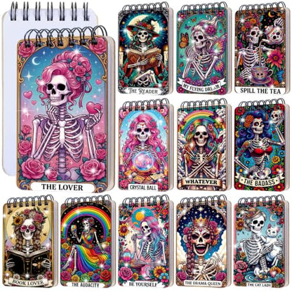 Fuyoooo 12 Pcs Skull Diamond Art Notebook Kits for Adults - style: Skull