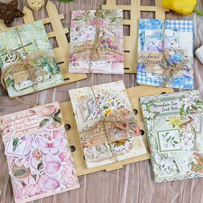 600pcs Vintage Scrapbook Paper,Junk Journal Paper,Scrapbook Supplies Kit