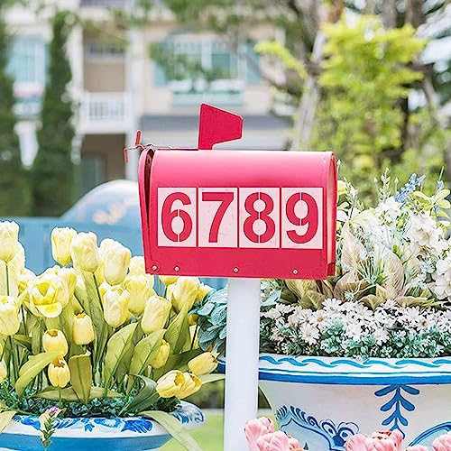 17 Inch Large Number Stencils - Reusable Plastic Digital Stencils for Cake, Address, Painting - size: 17 Inch