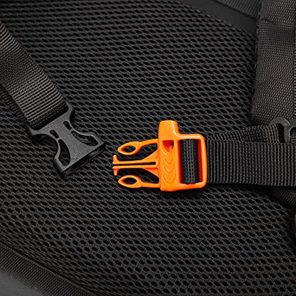 Waterproof Shockproof DJI FPV Backpack Portable Hard Case for DJI FPV Combo Drone, Remote Controller, Batteries, FPV Bag with YKK Zipper (Metal Grey)