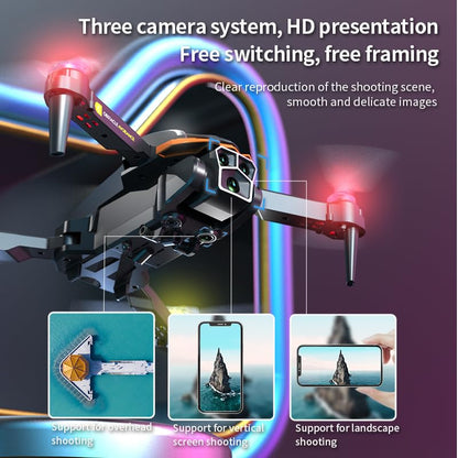 Sonilco X222 Foldable Drone with Dual Camera, ESC Light, 4-Way Obstacle Avoidance, Gesture Control, 360° Roll, 2 Batteries, Optical Flow, Headless Mode – Indoor/Outdoor FPV Drone for Beginners (Ages 14+)