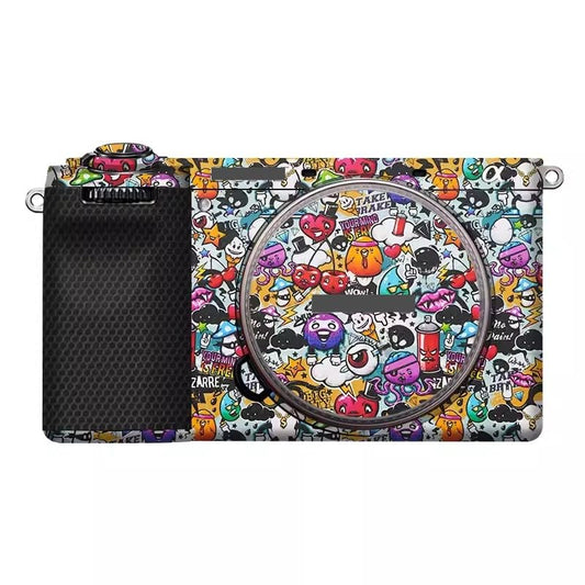 Alpha 6700 Camera Body Sticker Protective Skin Vinyl Film Decals Accessories for Sony A6700 (Graffiti White) - color: Graffiti White