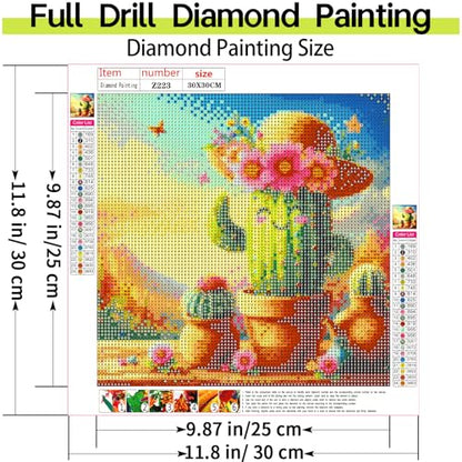 XIYOUVIGOR Diamond Painting Kits for Adults, Cactus Diamond Art Kit - color: Cactus