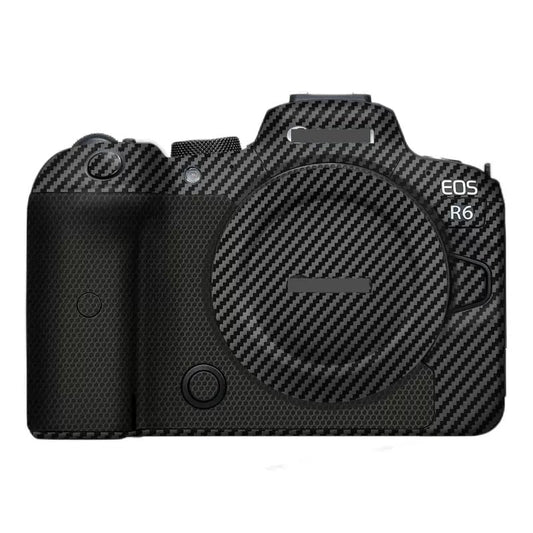 Camera R6 Skin for Canon EOS R6 EOSR6 Anti-Scratch Vinyl Wrap Cartoon Film Body Protector Coat Photography Accessories Sticker (Carbon Fiber Black) - color: Carbon Fiber Black
