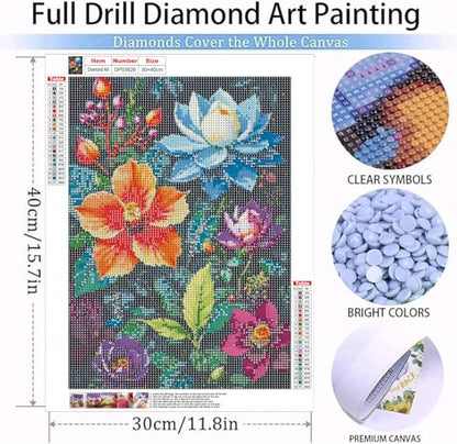 Flowers Diamond Art Kits for Adult Diamond Painting Kit for Beginner - color: DP03626
