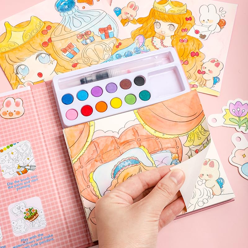 Watercolor Workbooks 200GSM Paper 24 Sheets, 1, Princess - color: Princess