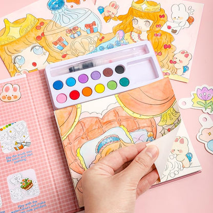 Watercolor Workbooks 200GSM Paper 24 Sheets, 1, Princess - color: Princess