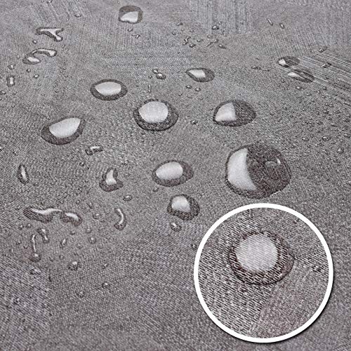 AIRCOWRIE Waterproof Square Vinyl Tablecloths 54x54 Inch - color: Brown, size: 54" x 54" (Square)