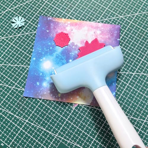 Pssopp Brayer Roller Printmaking Brayers Rubber Roller Brayer Rollers Hard Rubber,Rubber Roller Brayer for Printmaking Ink Wallpapers Stamping Gluing (Light Blue) - color: Light Blue