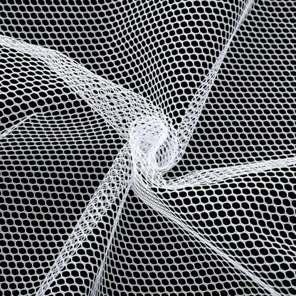 63 x 59 Inch White Mesh Fabric, Slightly Stretch Mesh Fabric Cuttable Netting Fabrics Meshes for Sewing Projects Shopping Bag Backpack Pocket Straps and Netting Clothes